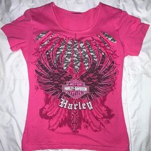 Harley-Davidson Pink Winged Tee